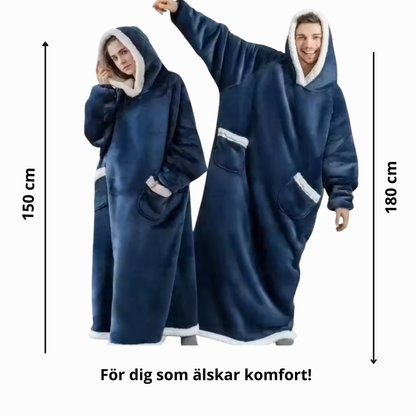 HugMe – Hoodiefilt i Coral Fleece