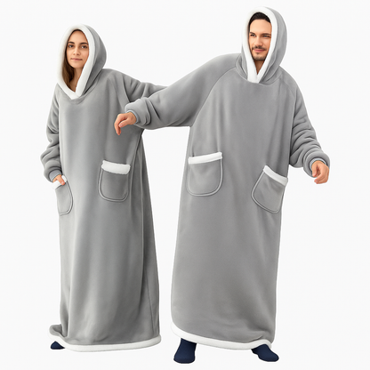 HugMe – Hoodiefilt i Coral Fleece