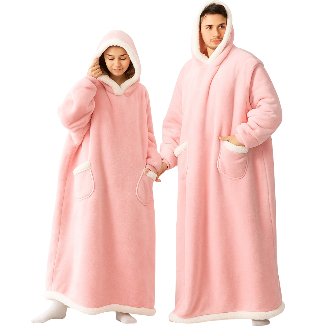 HugMe – Hoodiefilt i Coral Fleece